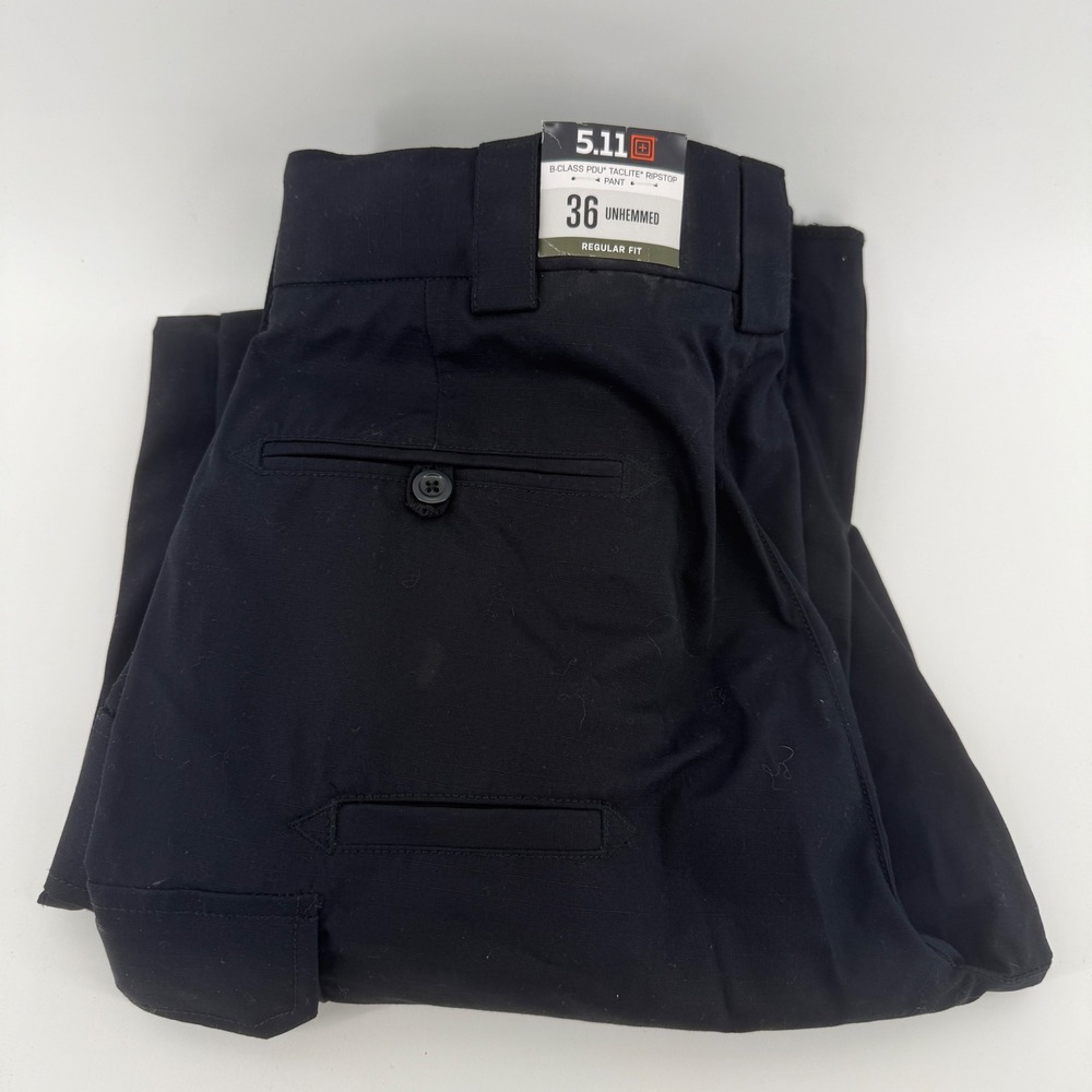 5.11 Tactical 74371 Taclite PDU Class B Pant 36 Unhemmed Midnight Navy NWT